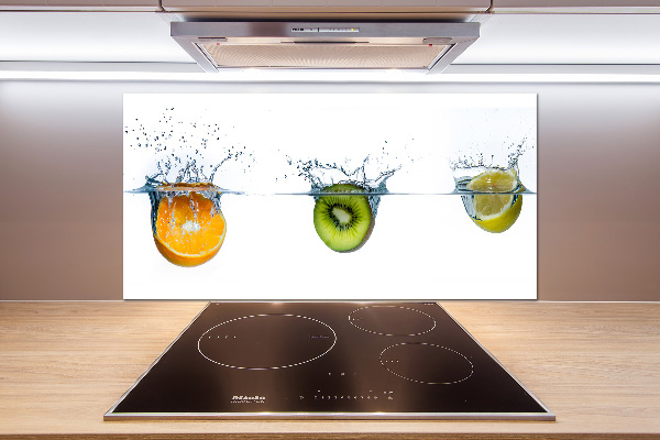 Crédence en verre Fruits sous l'eau