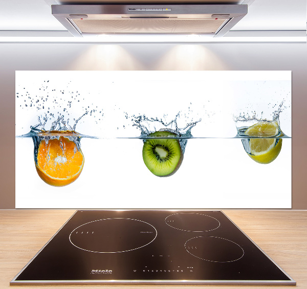 Crédence en verre Fruits sous l'eau