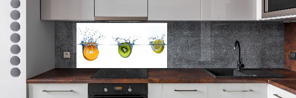Crédence en verre Fruits sous l'eau