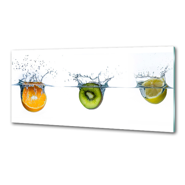 Crédence en verre Fruits sous l'eau