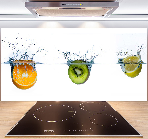 Crédence en verre Fruits sous l'eau