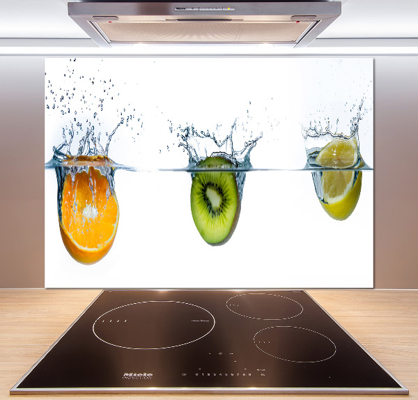Crédence en verre Fruits sous l'eau