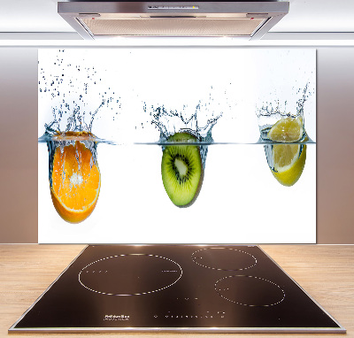 Crédence en verre Fruits sous l'eau