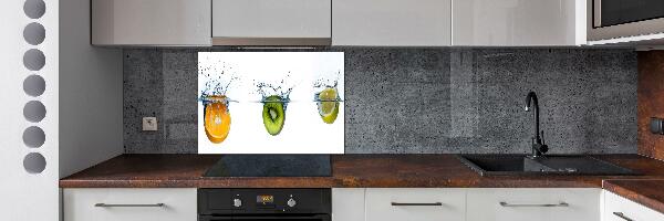 Crédence en verre Fruits sous l'eau
