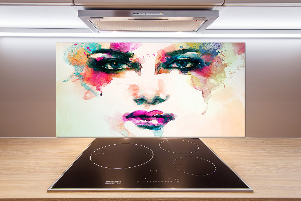 Crédence cuisine en verre Portrait de femme