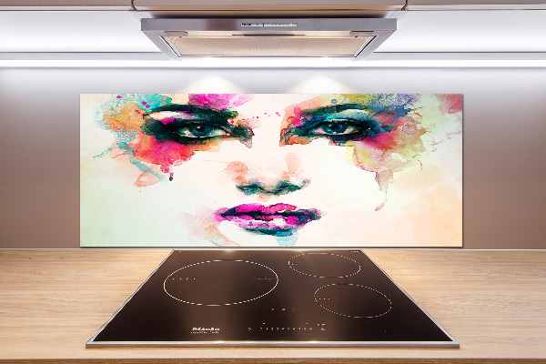 Crédence cuisine en verre Portrait de femme