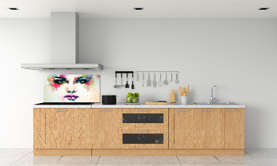 Crédence cuisine en verre Portrait de femme