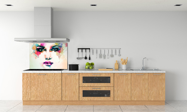 Crédence cuisine en verre Portrait de femme