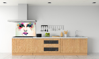 Crédence cuisine en verre Portrait de femme