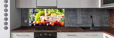 Crédence en verre avec motif Corbeille de fruits