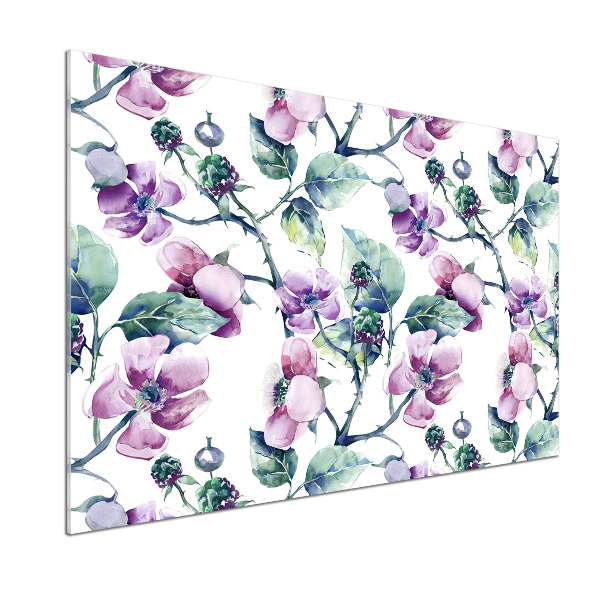 Panneau crédence cuisine Fleurs de mûres