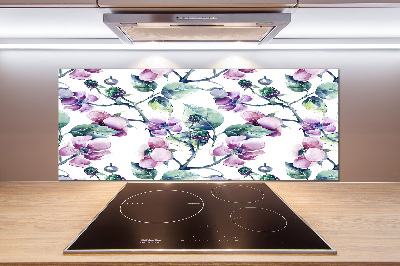 Panneau crédence cuisine Fleurs de mûres