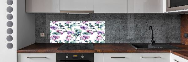 Panneau crédence cuisine Fleurs de mûres