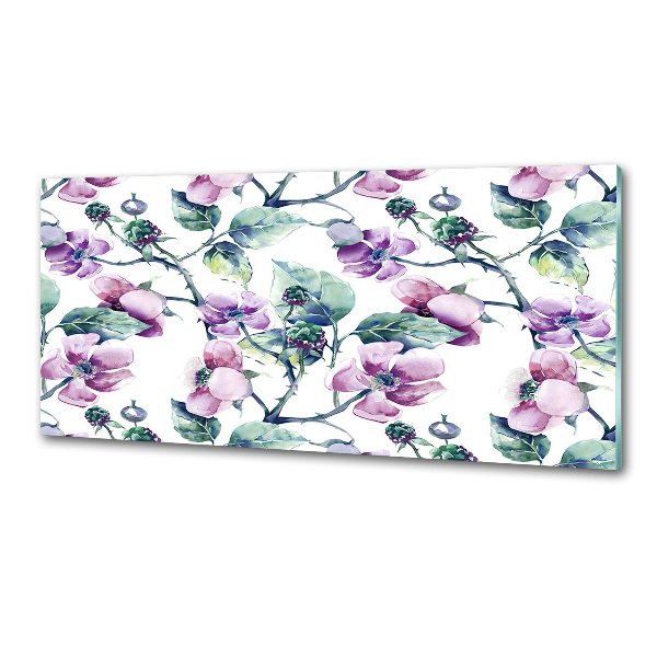 Panneau crédence cuisine Fleurs de mûres