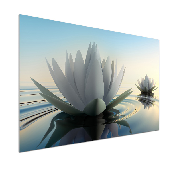 Crédence en verre Fleur de lotus