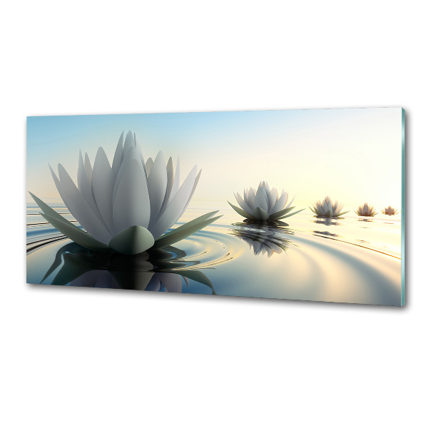 Crédence en verre Fleur de lotus