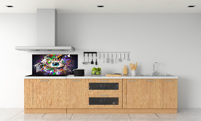 Panneau crédence cuisine Oeil abstrait