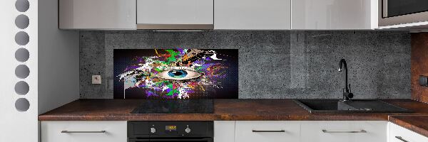 Panneau crédence cuisine Oeil abstrait