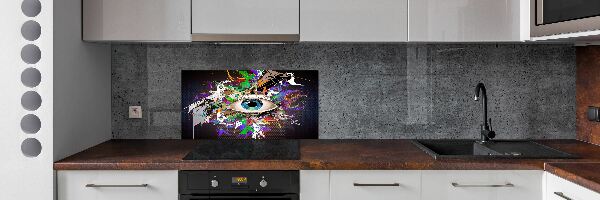Panneau crédence cuisine Oeil abstrait