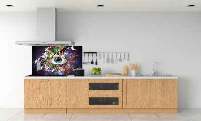 Panneau crédence cuisine Oeil abstrait