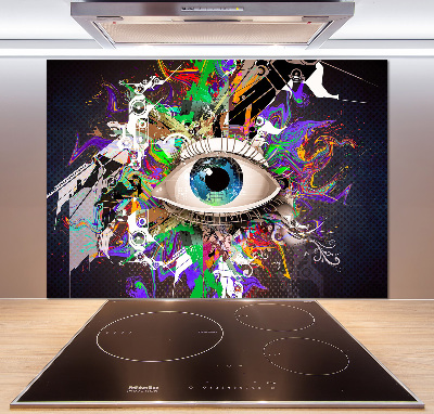 Panneau crédence cuisine Oeil abstrait
