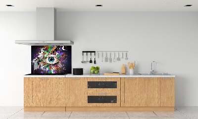 Panneau crédence cuisine Oeil abstrait
