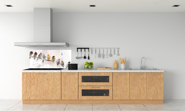 Panneau crédence cuisine Oiseaux sur une branche