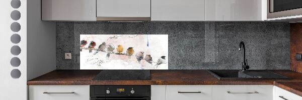 Panneau crédence cuisine Oiseaux sur une branche