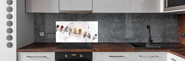 Panneau crédence cuisine Oiseaux sur une branche