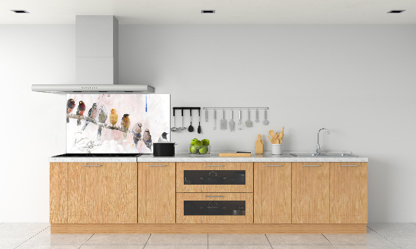 Panneau crédence cuisine Oiseaux sur une branche