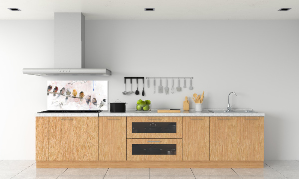 Panneau crédence cuisine Oiseaux sur une branche