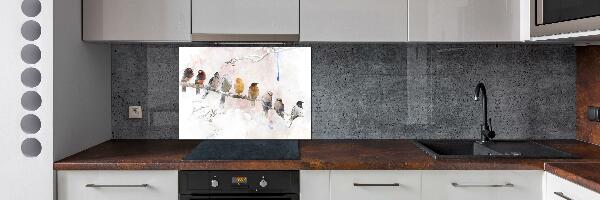 Panneau crédence cuisine Oiseaux sur une branche