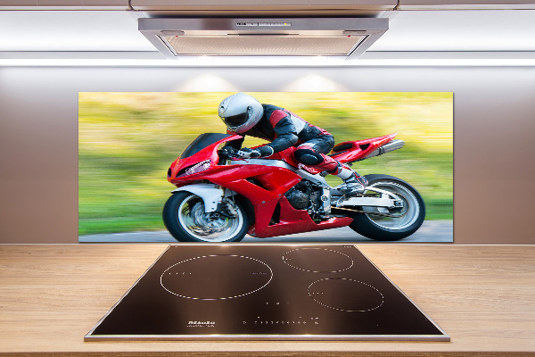 Crédence en verre avec motif Moto