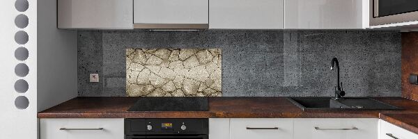 Crédence cuisine en verre trempé Mur de pierres