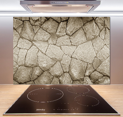 Crédence cuisine en verre trempé Mur de pierres