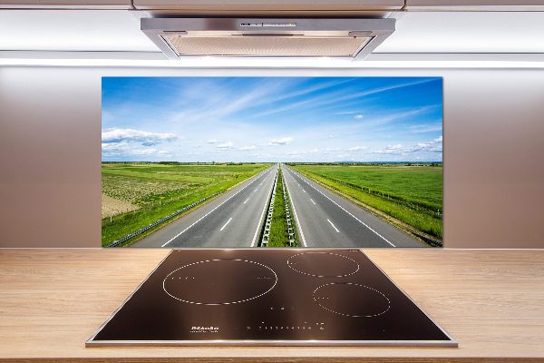 Crédence cuisine en verre Autoroute