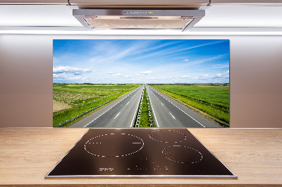 Crédence cuisine en verre Autoroute