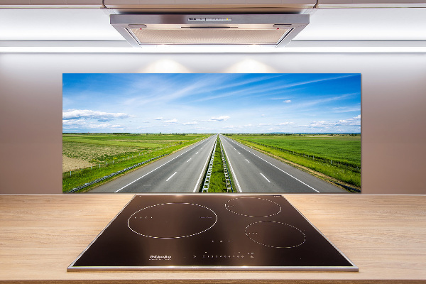 Crédence cuisine en verre Autoroute