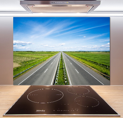 Crédence cuisine en verre Autoroute