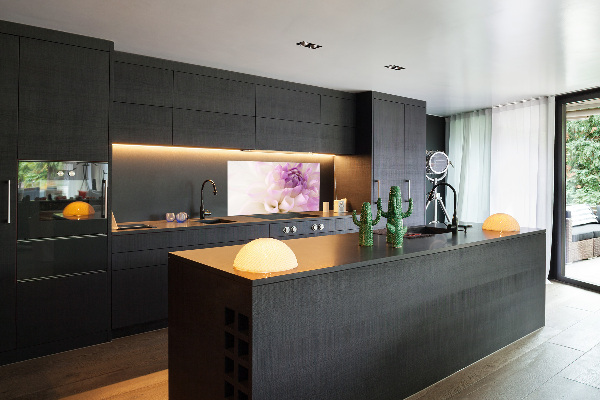 Panneau pour cuisine Dahlia blanc