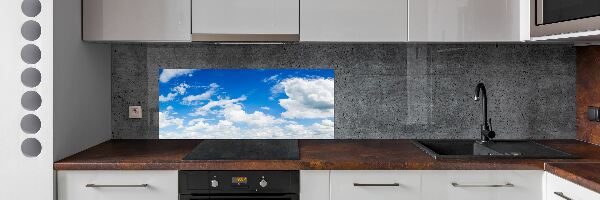 Crédence cuisine en verre trempé Nuages dans le ciel