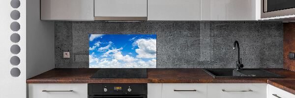 Crédence cuisine en verre trempé Nuages dans le ciel