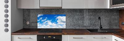 Crédence cuisine en verre trempé Nuages dans le ciel