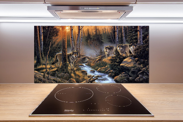 Crédence de cuisine Meute de loups