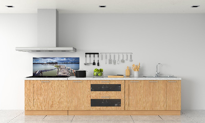 Panneau crédence cuisine Pont en bois