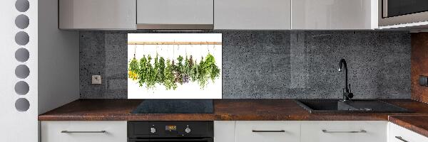 Crédence en verre trempé Herbes sur une ficelle