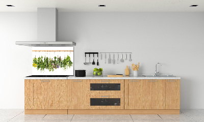 Crédence en verre trempé Herbes sur une ficelle