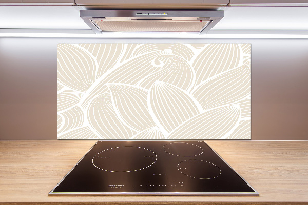 Crédence en verre trempé Feuilles à motifs