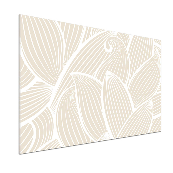 Crédence en verre trempé Feuilles à motifs