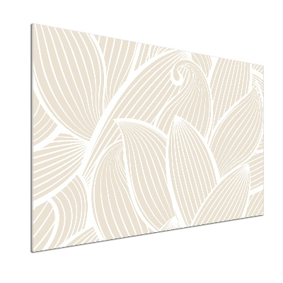 Crédence en verre trempé Feuilles à motifs